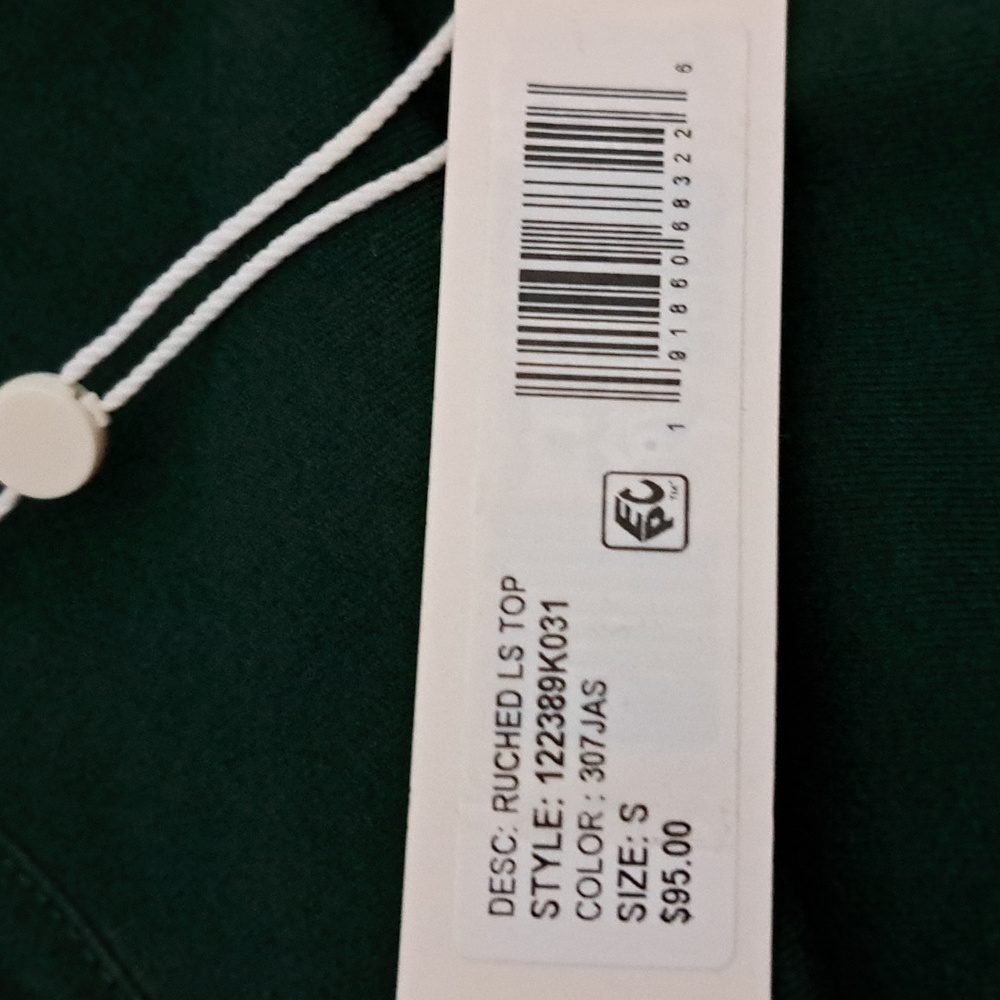 Rebecca Taylor Ruched Long-Sleeve Top - Picture 7 of 8